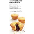 Csokival töltött kókusz muffin