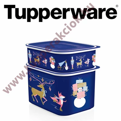 Tupperware Karácsonyi Mindennapi Szögletes szett