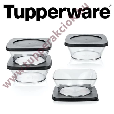 Tupperware Öko+ Szögletes Átlátszó Tál 620 ml - 1 db