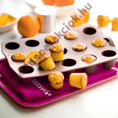 Szilikon mini muffin forma - lapos